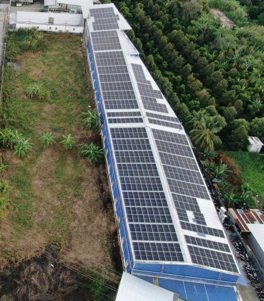 HỆ THỐNG ĐIỆN MẶT TRỜI ÁP MÁI NHÀ XƯỞNG CÔNG SUẤT 330kWp